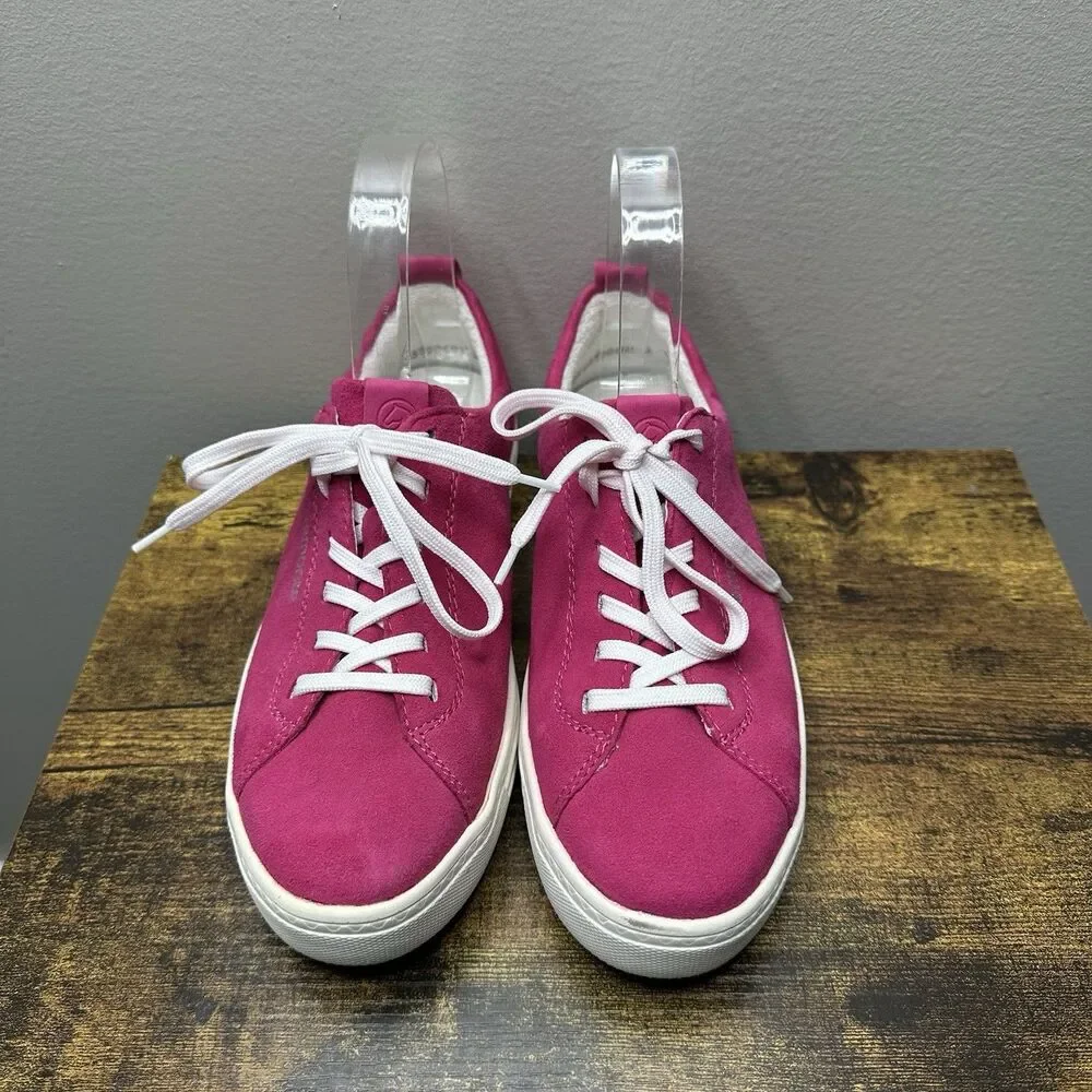 Remonte Sneaker Comfort Suede Trainer Women's Size 38 Pink Leather Upper Comfort